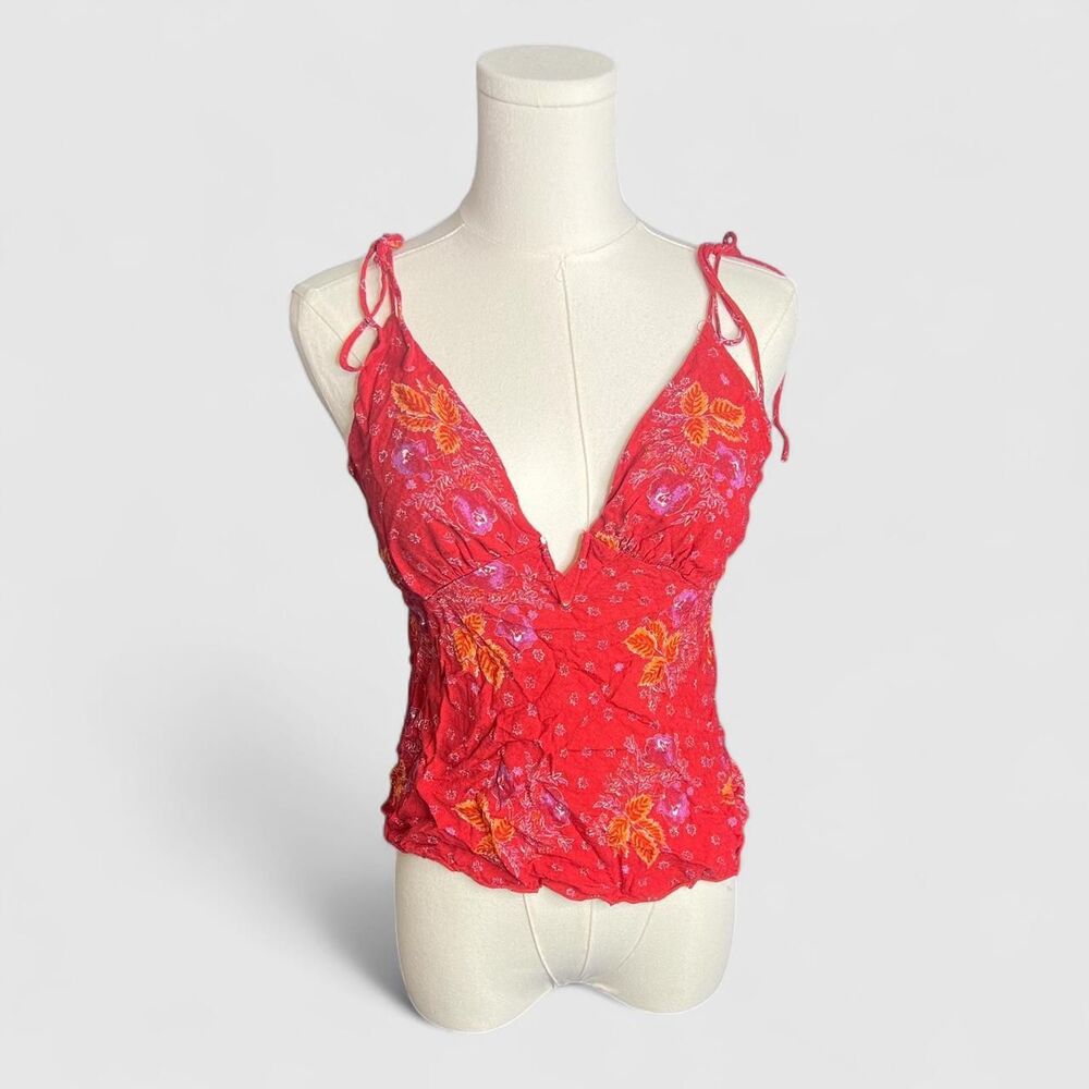 Free People Float Away Tie Straps Cami